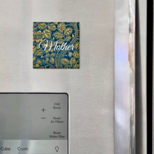 Golden Blue Elegance  Magnet (Skapare uppladdad)