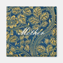 Golden Blue Elegance Magnet