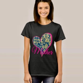 Golden Blue Elegance T Shirt