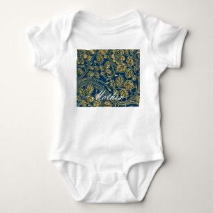 Golden Blue Elegance T Shirt