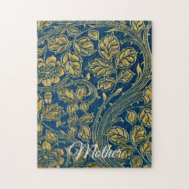 Golden Blue Elegans Pussel