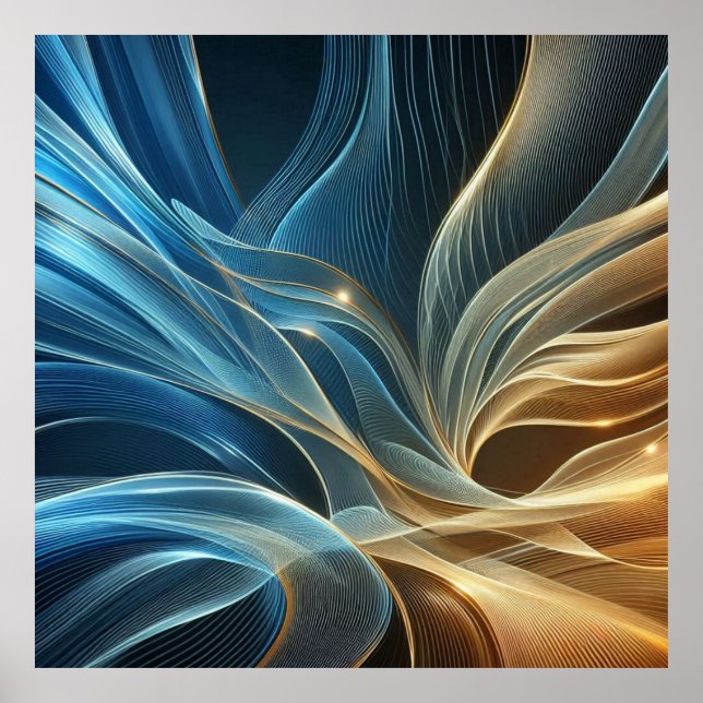 Golden Blue Poster (Framsidan)