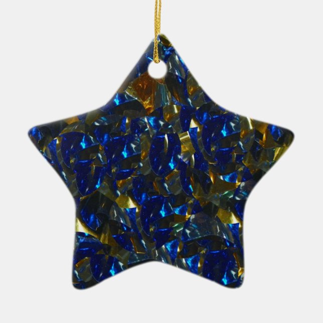 Golden Blue Star Ornament (Framsidan)