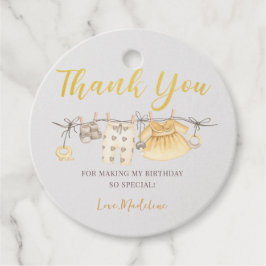 Golden Boho Baby Shower Party Tack Märkre Gåvor Etiketter