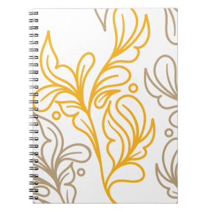 Golden Boho Löv Design Anteckningsbok