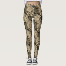 Golden Boho Mandalas Leggings