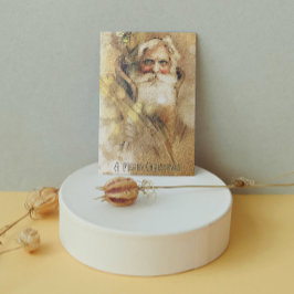 Golden Bokeh vintage Jultomten Pussel