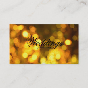 Golden Bokeh Visitkort