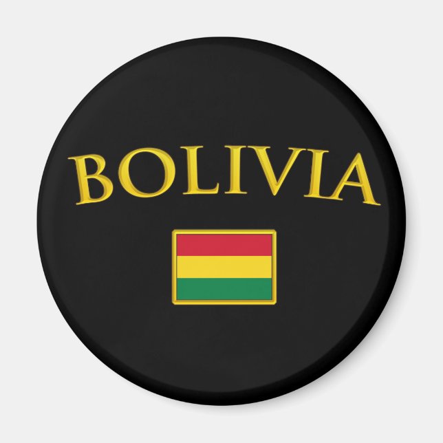 Golden Bolivia Magnet (Framsidan)