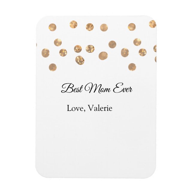 Golden bollar glitter, det bästa mamma som någonsi magnet (Vertikal)