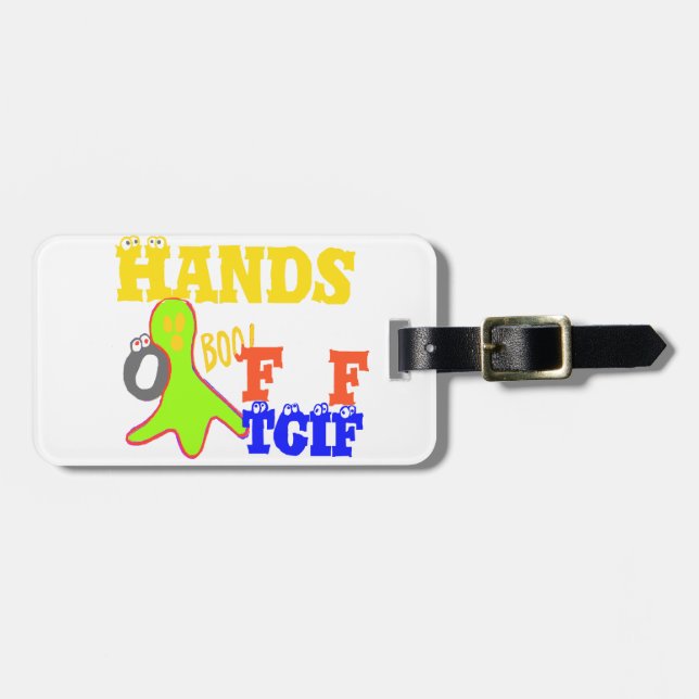 Golden Boo! Girly TGIF tackar Gud för Fredag Hakun Bagagebricka (Horisontell Framsida)