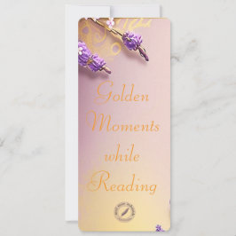 Golden Bookmark Mel Mae Schmidt Stationery Kort