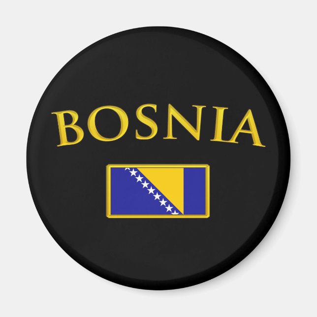 Golden Bosnien Magnet (Framsidan)