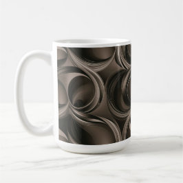 Golden Botanical Flow Elegant   Kaffemugg