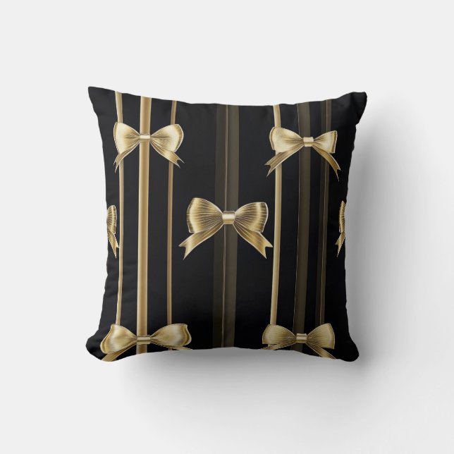 Golden Bow Charm Pillow Kudde (Framsida)
