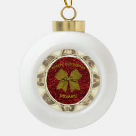 Golden Bow Julgranskula Keramik