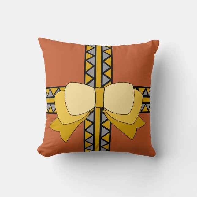 Golden Bow Reversible Dekorativ kudde (Framsida)