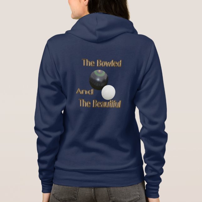 Golden Bowled Benice Gräsmatta Bowls Design T Shirt (Baksida)