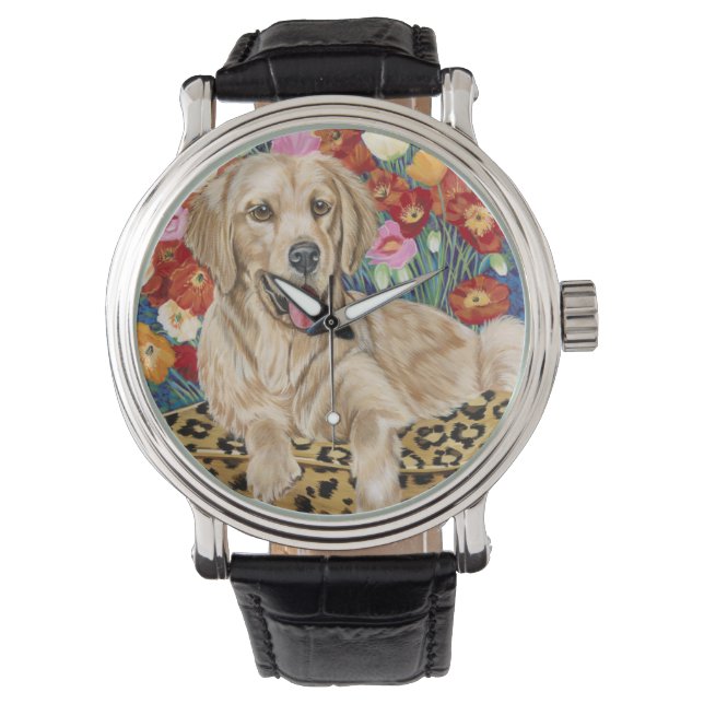 Golden Boy Retriever Armbandsur (Framsida)