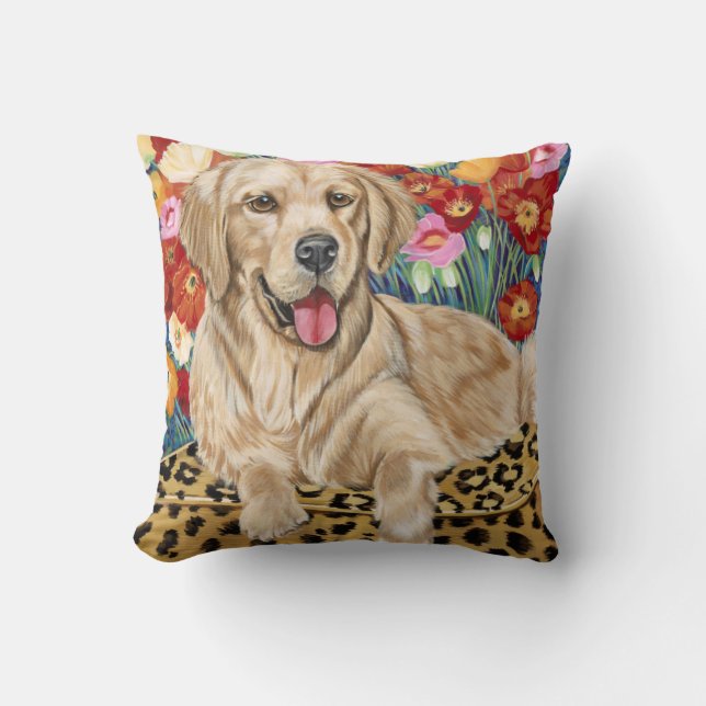 Golden Boy Retriever Kudde (Framsida)