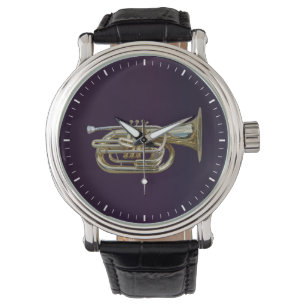 Golden Brass Euphonium Armbandsur