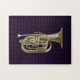 Golden Brass Euphonium Pussel