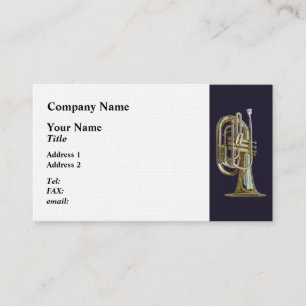 Golden Brass Euphonium Visitkort
