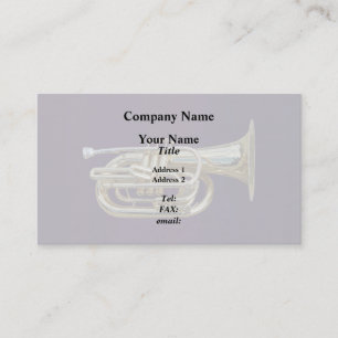 Golden Brass Euphonium Visitkort