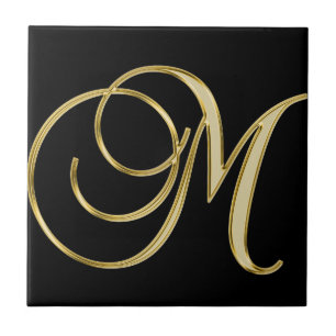 Golden brev m kakelplatta