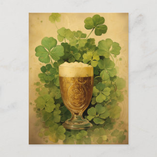 Golden Brew Bliss St. Patrick's Day Helg Vykort