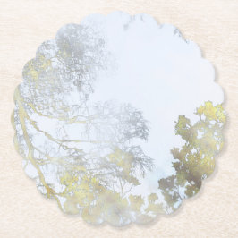 Golden Broadleaf Glow Underlägg Papper