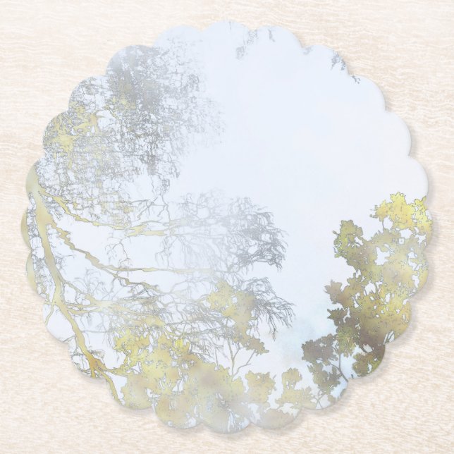 Golden Broadleaf Glow Underlägg Papper (Framsida)