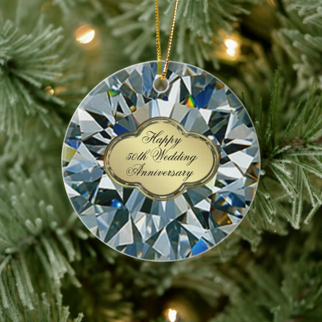 Golden Bröllop-årsdagen Ornament (Träd)