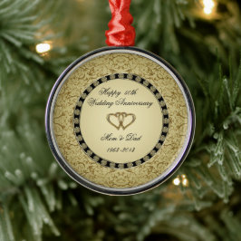 Golden Bröllop-årsdagen Ornament