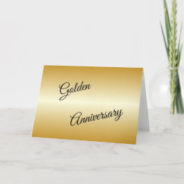 Golden Bröllop-årsjubileum Kort