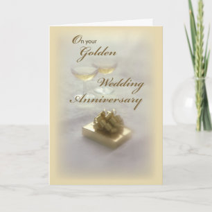 Golden Bröllop-årsjubileum Kort