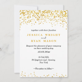 Golden bröllop inbjudningar