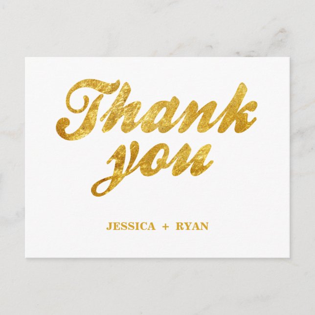 Golden bröllop vykort (Framsida)