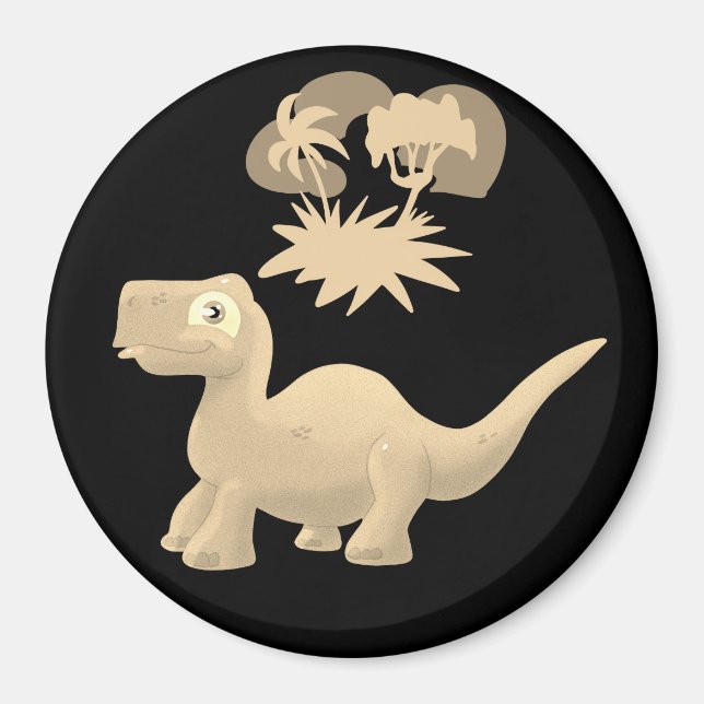 Golden Brontosaurus Magnet (Framsidan)