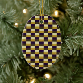 Golden Brown Color Combination Julgransprydnad Keramik