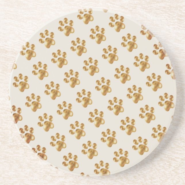 Golden Brown Cute Tassar Underlägg (Framsidan)