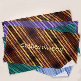 Golden Brown Diagonal Rand Personlig