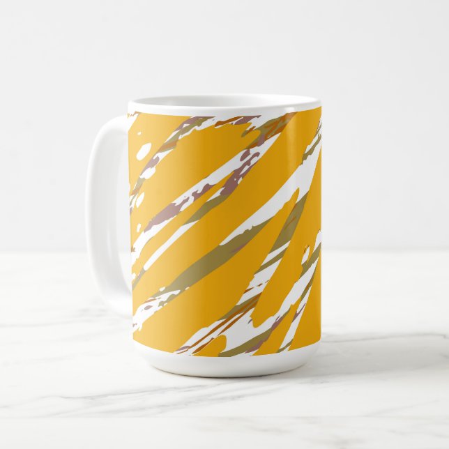 Golden Brush Elegance Kaffemugg (Framsida vänster)