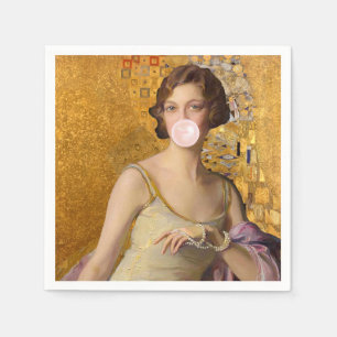 Golden Bubble gum Diva Pappersservett