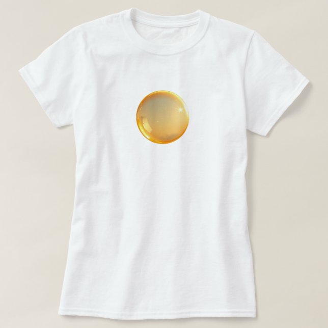 Golden Bubble Women's Basic T-Shirt (Design framsida)