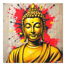 Golden Buddha 8 Fototryck