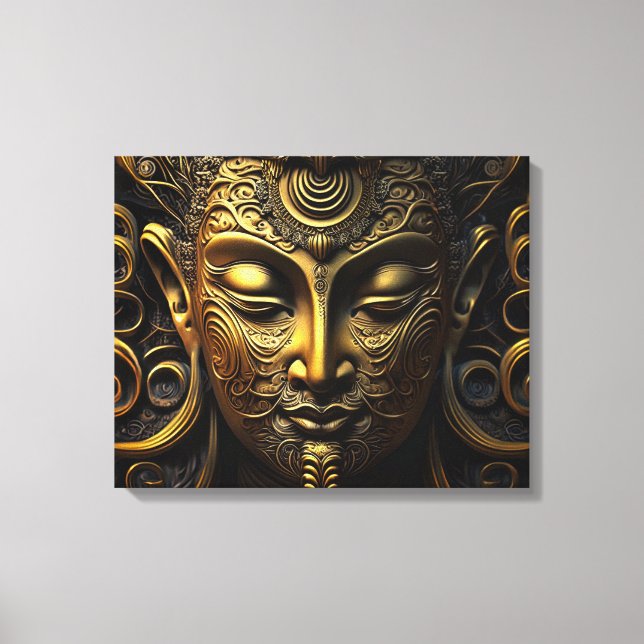 Golden Buddha Canvastryck (Framsida)