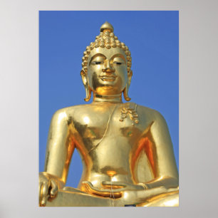 Golden Buddha Chiang Rai Thailand Poster