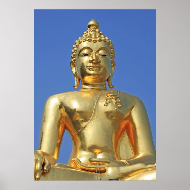 Golden Buddha Chiang Rai Thailand Poster (Framsidan)