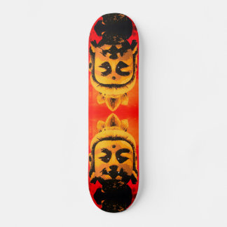 Golden Buddha Head Mini Skateboard Bräda 18,5 Cm